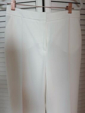 Luisa Spagnoli Women’s White Straight-Leg Pants. Never Worn